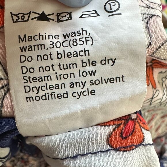 Womens Patchwork Blue White and Pink Tiered Maxi Skirt Size Small Boho Hippie - Picture 7 of 9